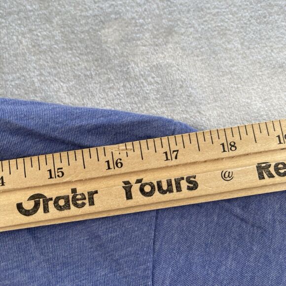 Home of the Brave T-shirt Mens Large Blue American Flag Graphic Short Sleeve - Picture 9 of 11